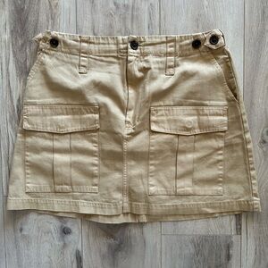 Universal Threads Tan Cargo Mini Skirt